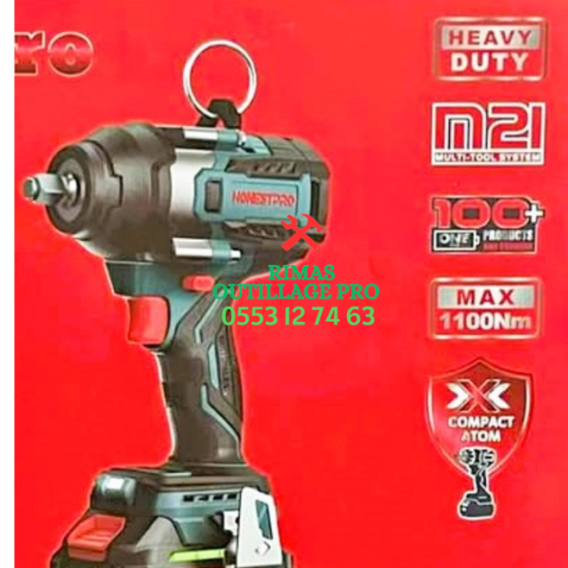 Boloneuse a batterie brushless 1100nm 21v HONESTPRO